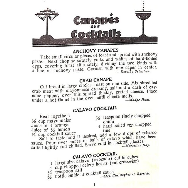 White "Fashions in Foods: In Beverly Hills" 1931 For Sale - Image 8 of 11