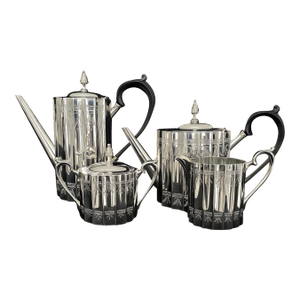 1920s Tiffany & Company Paul Revere Fluted Panel Silverplate Tea Set