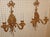 Elegant Pair of Louis XV French Style Gilt Bronze Two-Light Wall Sconces Dimensions : 19" Tall X 12" Wide X 7" Deep A...