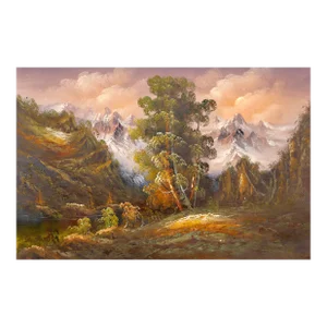 Autumn Mountain Landscape (101), Shumu Fu Oil on Canvas