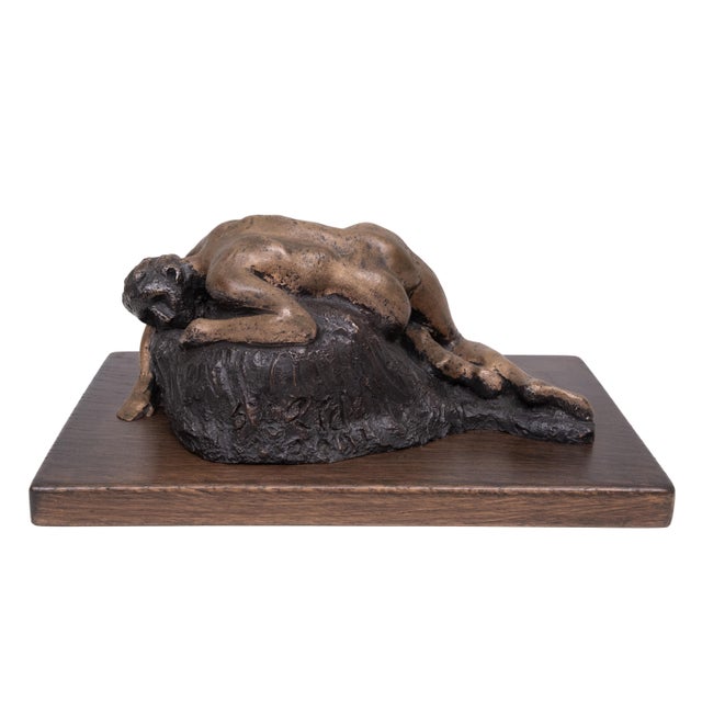 Patinated Bronze in the style of Auguste Rodin the Danaide, 1999 For Sale - Image 11 of 14