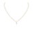 This is part of Chairish’s Fine Jewelry assortment. Dainty Diamond Studded Cross Pendant Necklace with Chain in 18K Gold...