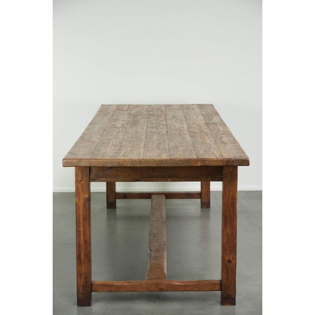 Large Antique 19th Century Farmhouse Dining in Pinewood For Sale - Image 6 of 13