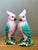 Vintage Ceramic Parrot Figurines - Pair For Sale - Image 9 of 12