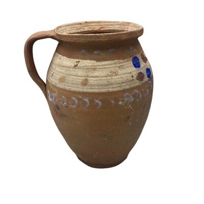 Farmhouse Antique Hungarian Folk Art Pottery For Sale - Image 3 of 5