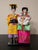 Traditional Vintage Korean Wedding Dolls in Glass & Wooden Case For Sale - Image 3 of 10