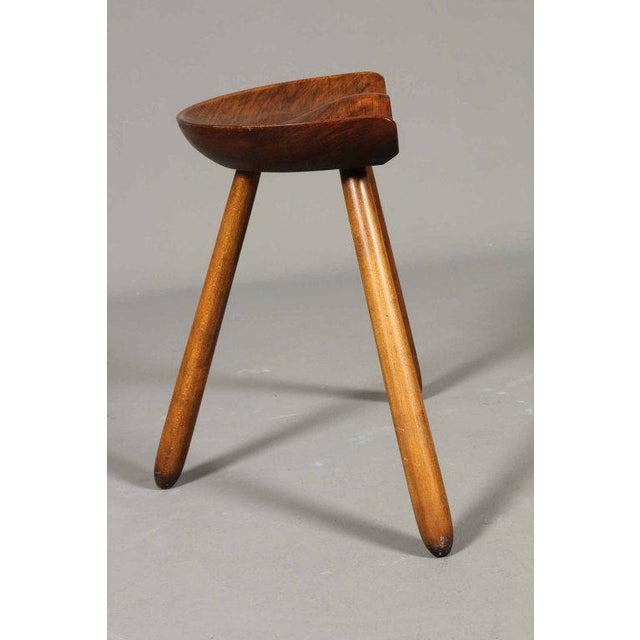 Mid-Century Modern 1960s A Stool by Arne Hovmand-Olsen For Sale - Image 3 of 5