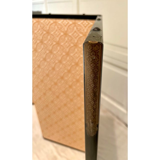 Japanese Showa 4-Panel Folding Screen With Blossoms and Songbirds on Goldleaf Background For Sale - Image 12 of 12