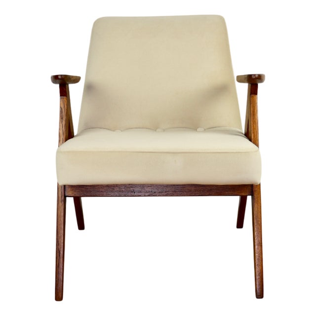 366 Lounge Chair in Dark Oak by Chierowski, 1970s For Sale