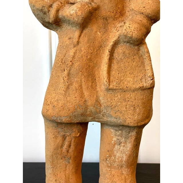 15th Century & Earlier Chinese Terracotta Statue Tomb Figure East Han Dynasty For Sale - Image 5 of 15