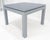 1970s Square Parsons Style Cloth Wrapped Grey Lacquer c1970s Center Occasional Table For Sale - Image 5 of 5