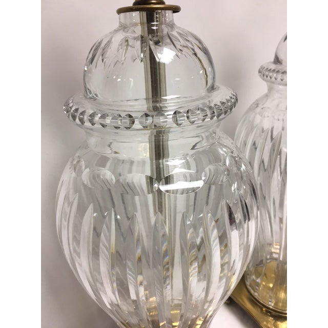 Crystal Ginger Jar Lamps A Pair Chairish