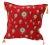 1990s Starry Night Glory Red Chenille Decorative Turkish Pillow For Sale In New York - Image 6 of 6
