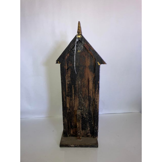 Asian Antique 20th Century Thai Wood & Lacquer Votive Tablet For Sale - Image 3 of 4