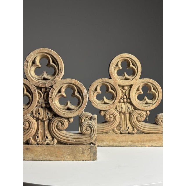Neo-Gothic Terracotta Ornaments, Set of 2 For Sale - Image 12 of 18