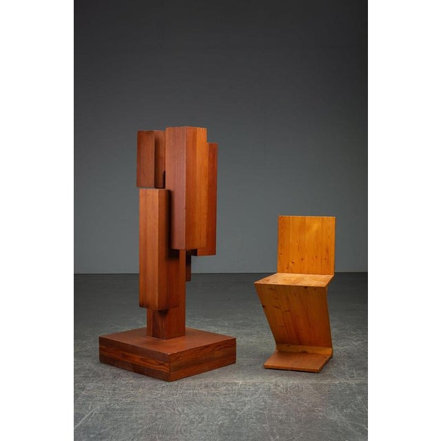 Jan Hoog, Constructivist Sculpture, 20th Century, Wood For Sale - Image 9 of 15