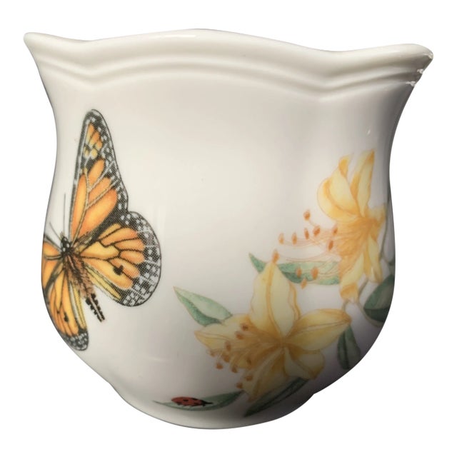 Late 20th Century Lexox Butterfly Meadow Miniature Vase For Sale
