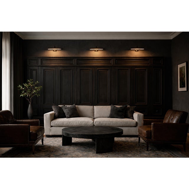 Mid 20th Century Vintage Black Narrow Storage Cabinet For Sale In Los Angeles - Image 6 of 6