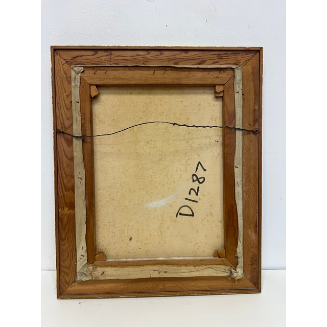 Blue 1950's Midcentury Fauvist Bathers O/C Painting by Nicholas Takis (1903-1965) For Sale - Image 8 of 8