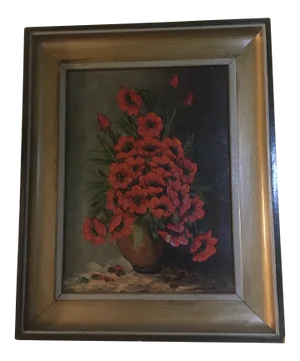 Still Life Oil on Canvas by N. Verheyden, 1960s