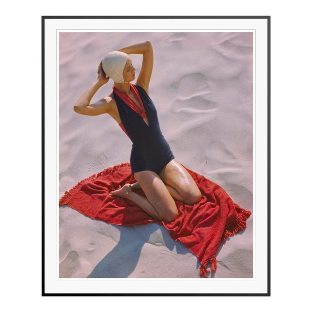 Girl on the Beach 1947 by Toni Frissell Framed For Sale