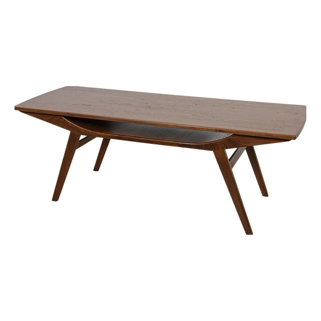 Mid-Century Teak Coffee Table, Denmark, 1960s For Sale