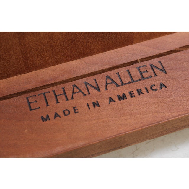 Ethan Allen Medallion Collection Cherry Dining Room Table For Sale - Image 14 of 17