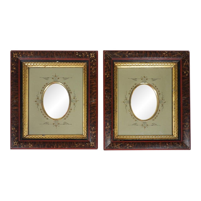 19th Century Victorian Ornate Carve and Gilt Wood Picture Frames - A Pair For Sale