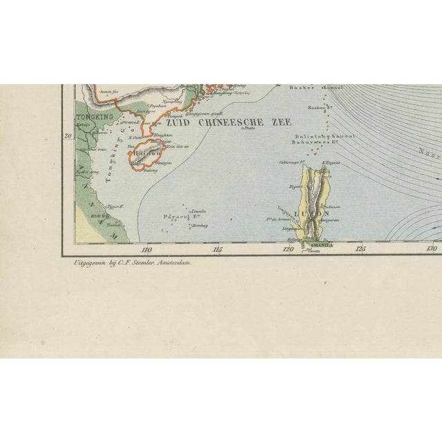 Antique Map of East Asia by J. Kuijper, 1860 For Sale - Image 10 of 11