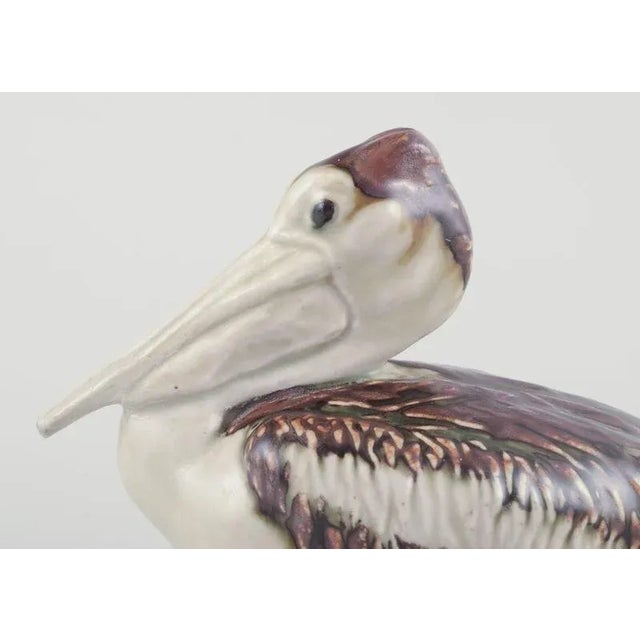Mid 20th Century Ceramic Pelican Figurine by Jeanne Grut for Royal Copenhagen For Sale - Image 3 of 8