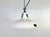 Industrial white enamel factory pendant light made by Thorlux in United Kingdom during the 1960s. White enamel inside the...