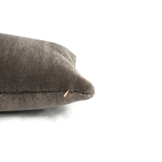 Long Hair Plush Mohair Velvet Dark Gray Kravet Couture Teddy Mohair in