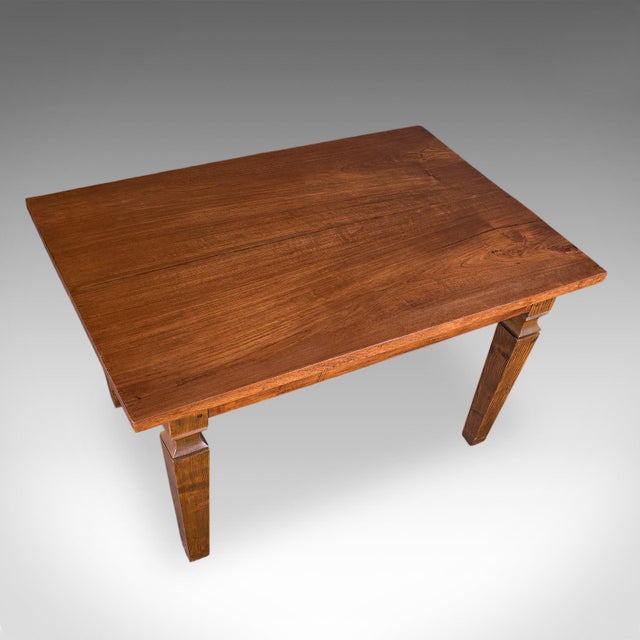 Antique Kitchen Diner Table, English, Walnut, Four Seat Dining, Edwardian, 1910 For Sale - Image 6 of 11
