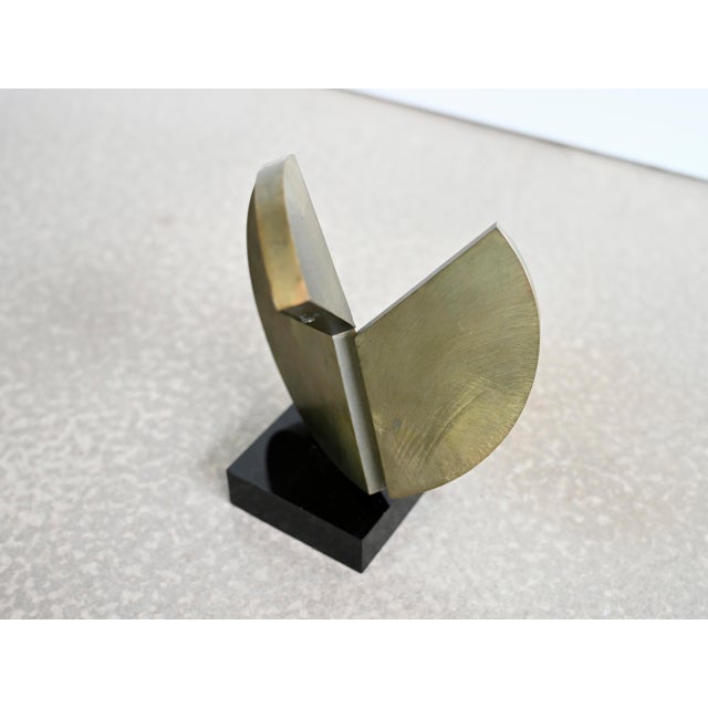 Metal Vintage Brass Sculpture by Gordon Hammond Smith For Sale - Image 7 of 12
