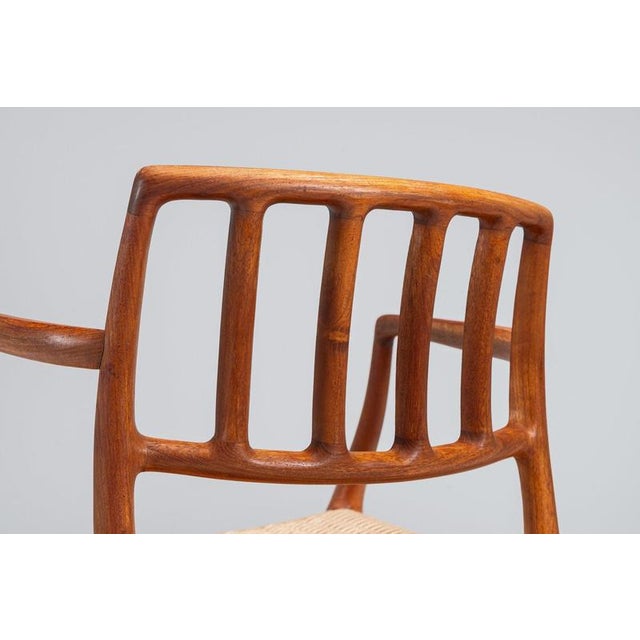 Model 66 Armchairs in Teak and Paper Cord by Niels Otto Moller, Denmark, 1970, Set of 4 For Sale - Image 10 of 15
