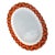 Bold circles of orange and red link in hypnotic rhythm around this porcelain platter, a creation of Thomas Rosenthal in...