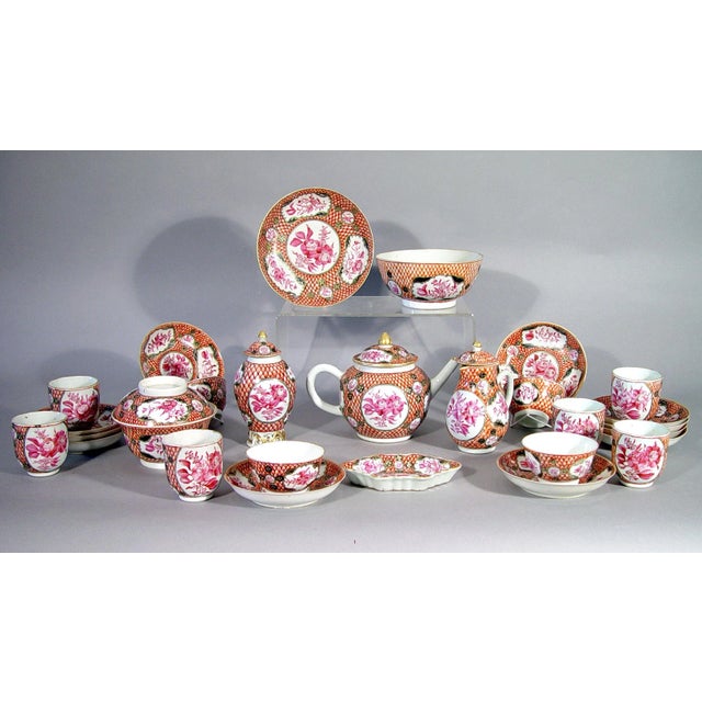 Coral Radiance: Chinese Export Fish-Scale Tea Service Object: Large Tea and Coffee Service (Partial) Origin: Jingdezhen,...