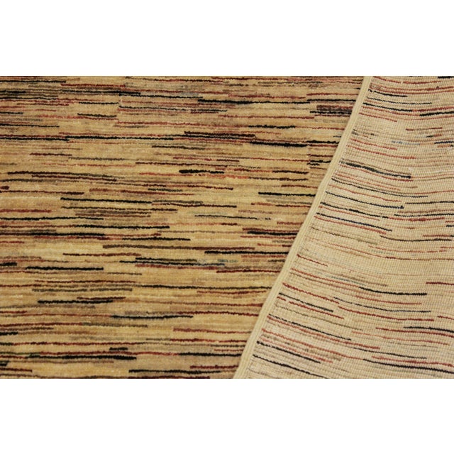 Beige Bohemian Gabbeh Beige/Black Wool Rug - 3'9'' X 5'9'' For Sale - Image 8 of 10