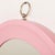 Metal Italian Pink Mirror in the style of Artemide, 1970s For Sale - Image 7 of 7