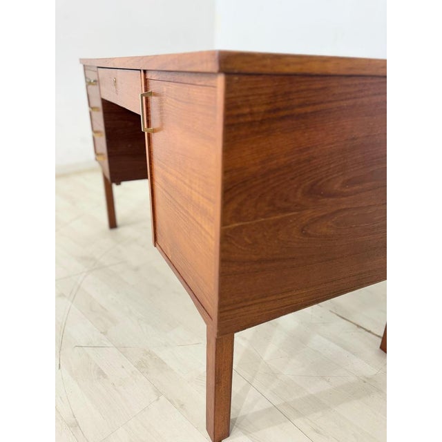 Mid-Century Danish Teak Desk, 1960s For Sale - Image 12 of 17