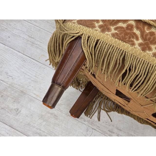 Danish Lounge Chair in Velour and Beech, 1960s For Sale - Image 13 of 15