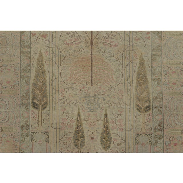 Traditional Antique Turkish Rug With Stylized Tree of Life Design & Cyprus Trees - Rug & Kilim For Sale - Image 3 of 7