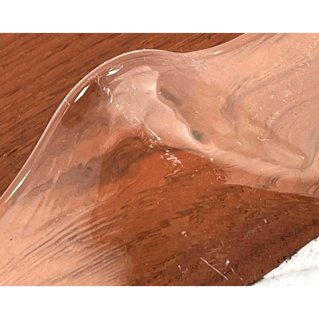 Vintage German Glass Plate or Bowl by Hans Jürgen Richartz for Richartz Art Collection, Mathildenhütte, Solingen, Germany For Sale - Image 6 of 12