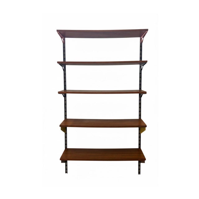 Italian Walnut Bookcase, 1960s For Sale - Image 4 of 8