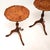 Vintage Georgian Inlaid Yew Wood Wine Tables, 1930, Set of 2 For Sale - Image 3 of 9