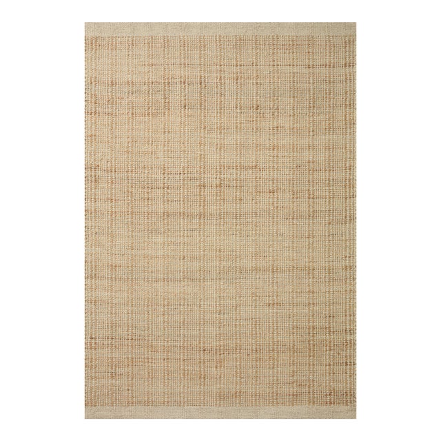 Jean Stoffer x Loloi Cornwall Ivory / Natural 2'-6" x 9'-9" Runner Rug For Sale