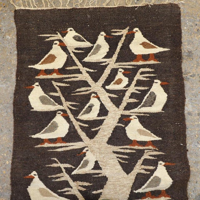 Egyptian Handwoven Wool Tapestry by Ramses Wissa Wassef, 1980s For Sale - Image 4 of 8