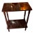 Small Vintage Wooden Rectangular Side Table With Low Shelf For Sale