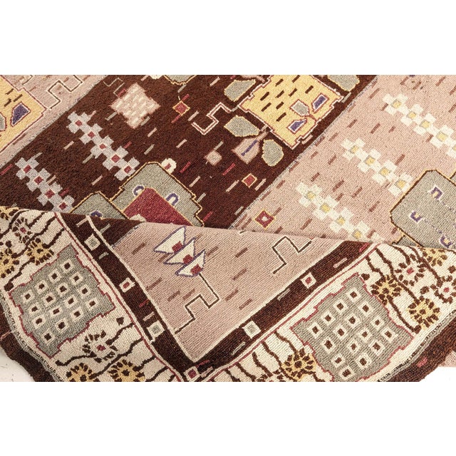 Early 21st Century Modern Swedish Flossa Pile Rug by Doris Leslie Blau For Sale - Image 5 of 7
