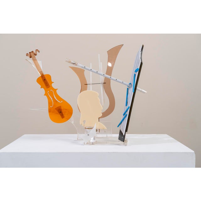 1980s Methacrylate Classical Music Sculpture, Spain, 1980 For Sale - Image 5 of 8